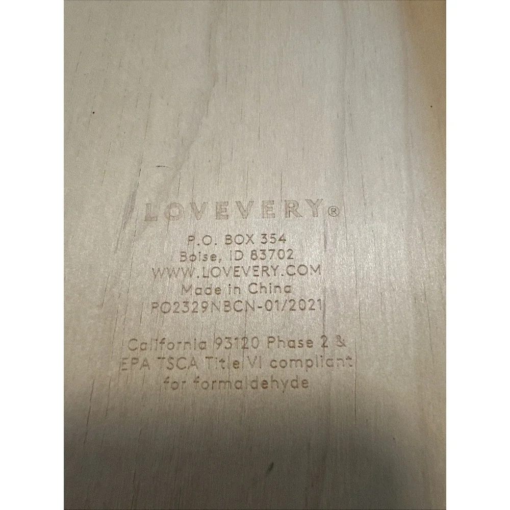 LOVEVERY Montessori Wooden Yellow Box 